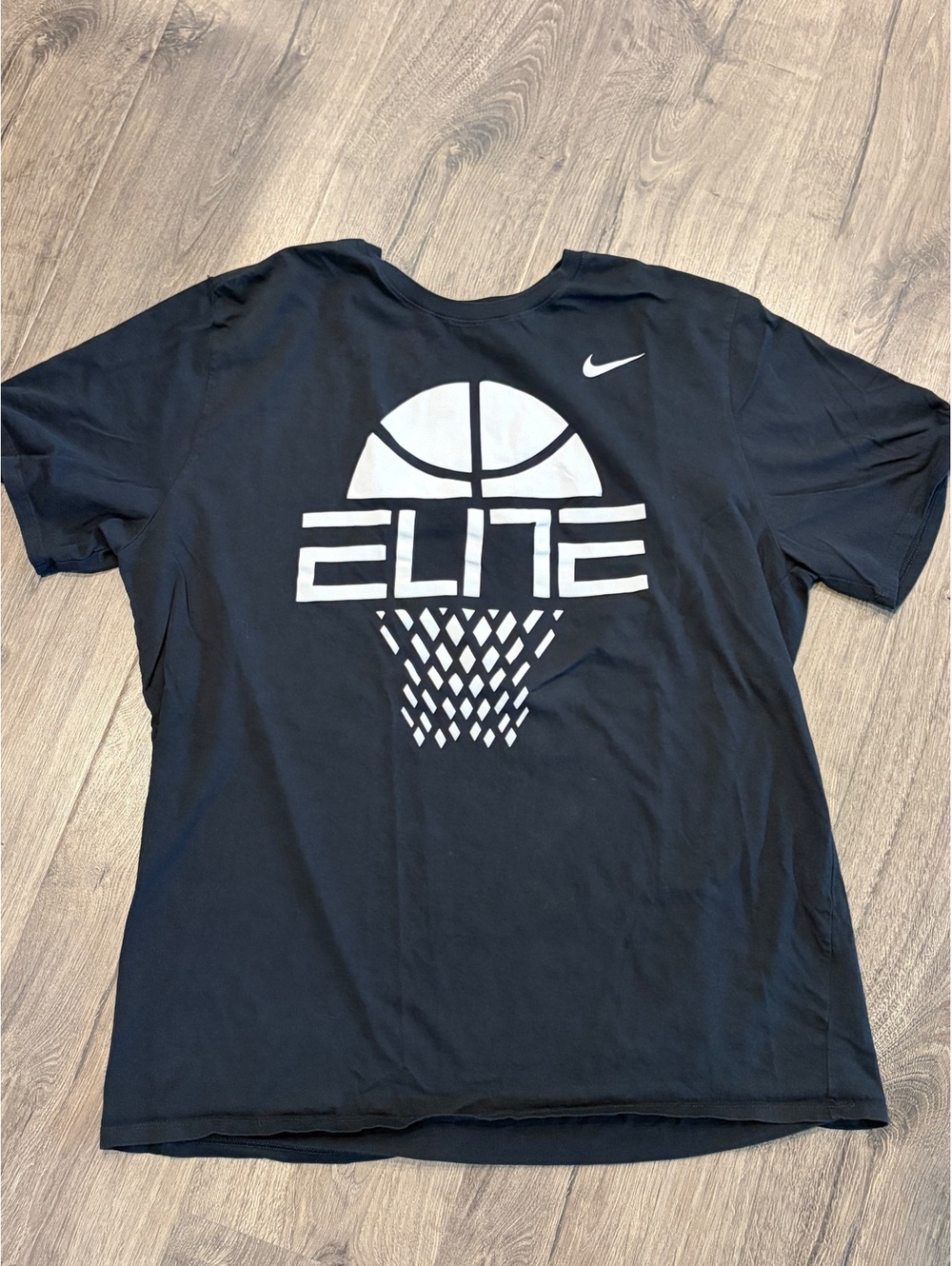 Nike Elite Basketball T-Shirt Men’s XXL Black Athletic Cut